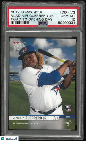 2019 Topps Now Road To Opening Day Rookie Vladimir Guerrero JR. #OD-VG PSA 10 