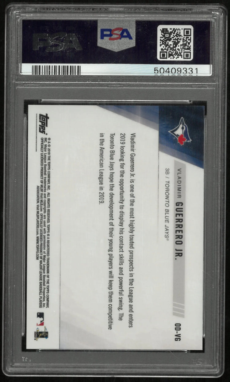 2019 Topps Now Road To Opening Day Rookie Vladimir Guerrero JR. #OD-VG PSA 10 