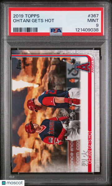 2019 Topps Series 2 Baseball Ohtani Gets Hot #367 PSA 9 Shohei