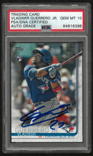 2019 Topps Series 2 Direct Autograph Rookie Vladimir Guerrero Jr. RC Auto PSA 10 