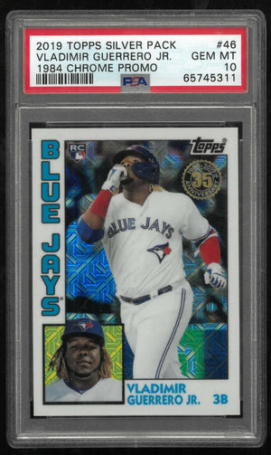 2019 Topps Silver Pack 1984 Chrome Promo Rookie Vladimir Guerrero Jr. RC PSA 10 