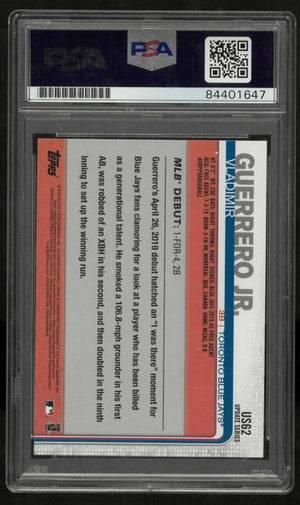 2019 Topps Update Autograph Rookie Debut Vladimir Guerrero Jr. RC Auto PSA 10 