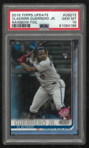 2019 Topps Update HR Derby Rookie Vladimir Guerrero Jr. RC Rainbow Foil PSA 10 