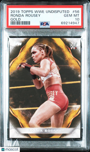 2019 Topps WWE Undisputed Ronda Rousey Gold PSA 10 /10 