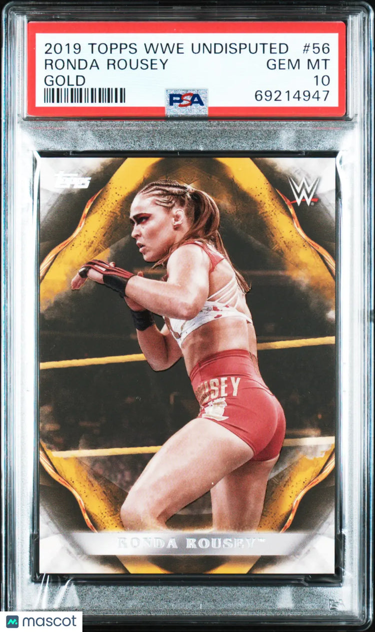 2019 Topps WWE Undisputed Ronda Rousey Gold PSA 10 /10 