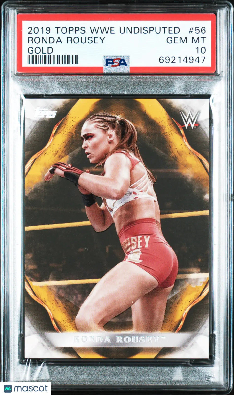 2019 Topps WWE Undisputed Ronda Rousey Gold PSA 10 /10 