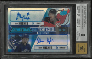 2019 UD Credentials Dual Ticket Access Auto Q. Hughes J. Hughes BGS 9 /10 