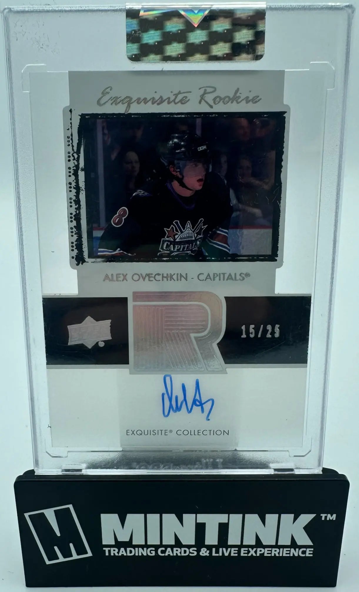 2020-21 Clear Cut Exquisite Collection Autograph Rookie Alex Ovechkin RC Auto /25 