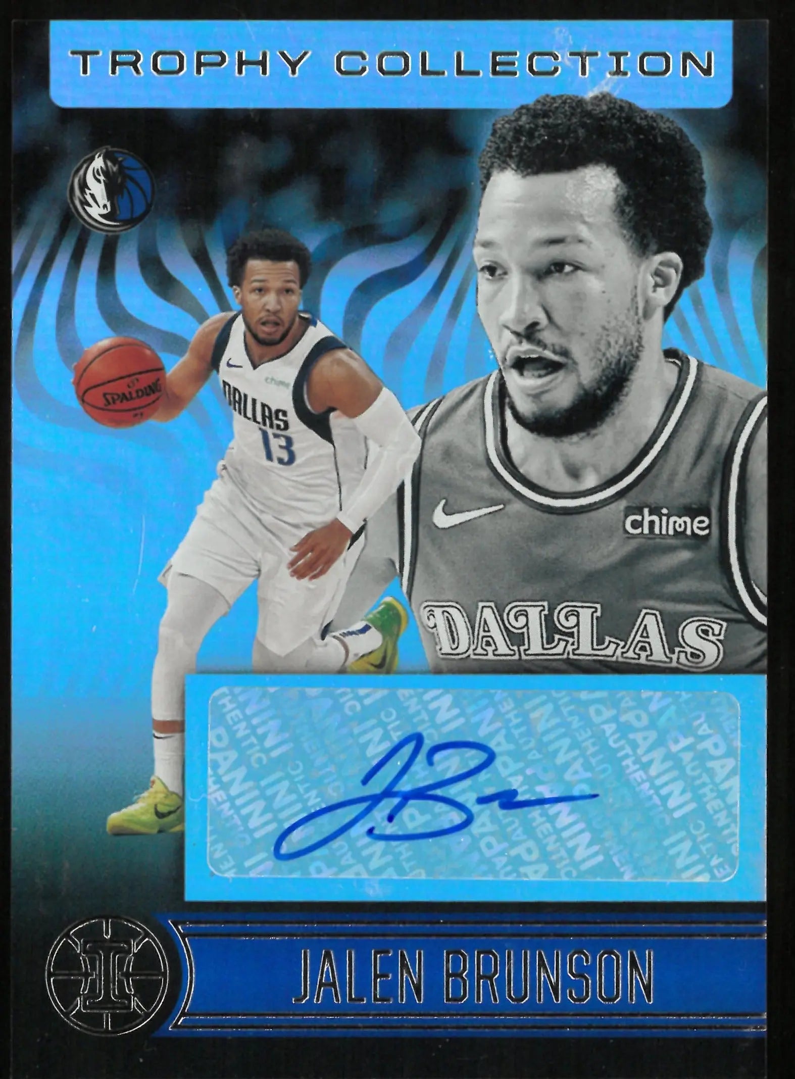2020-21 Panini Illusions Basketball Trophy Collection Auto Jalen Brunson 