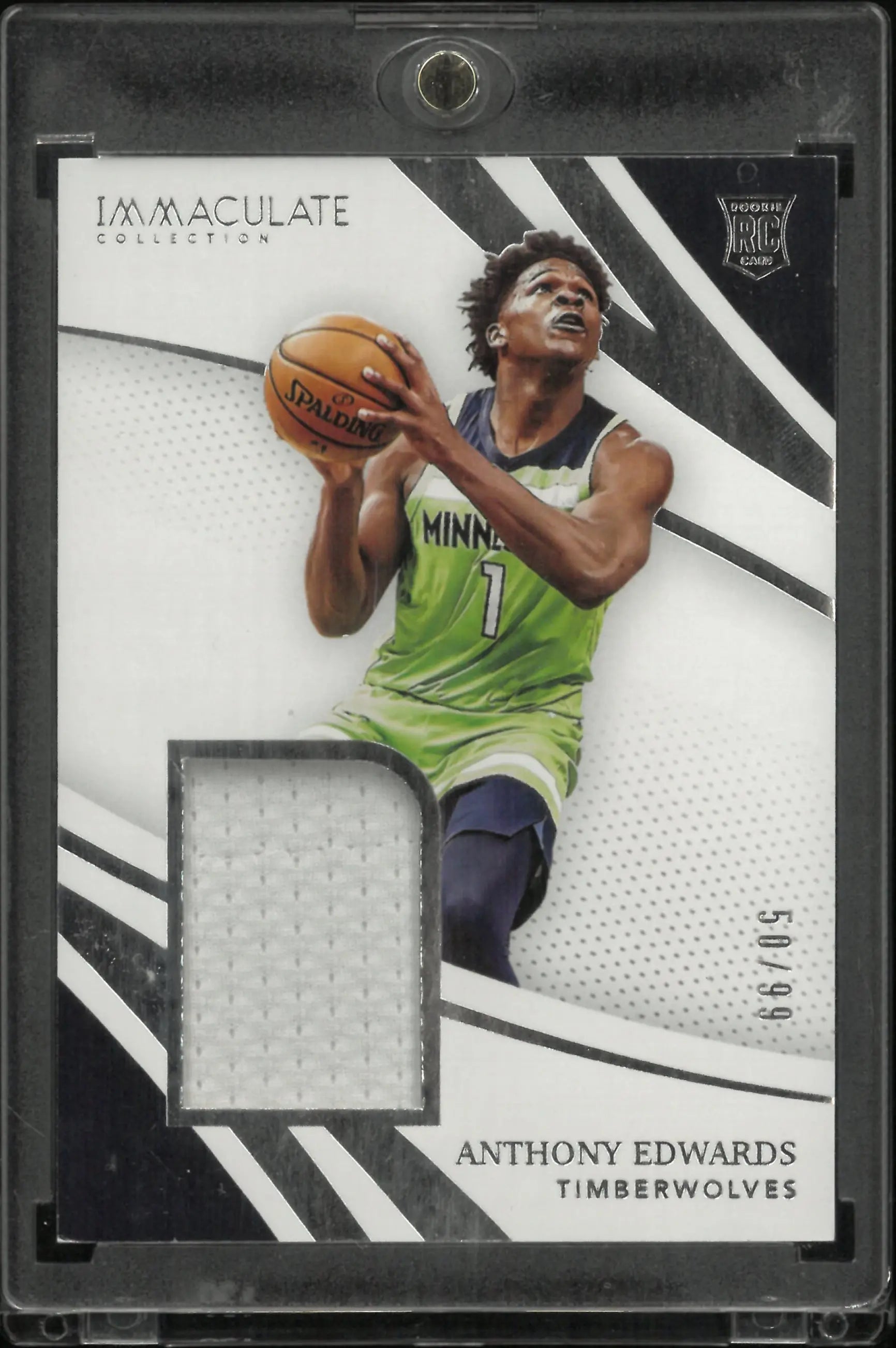 2020-21 Panini Immaculate Collection Patch Rookie Anthony Edwards /99 RC 