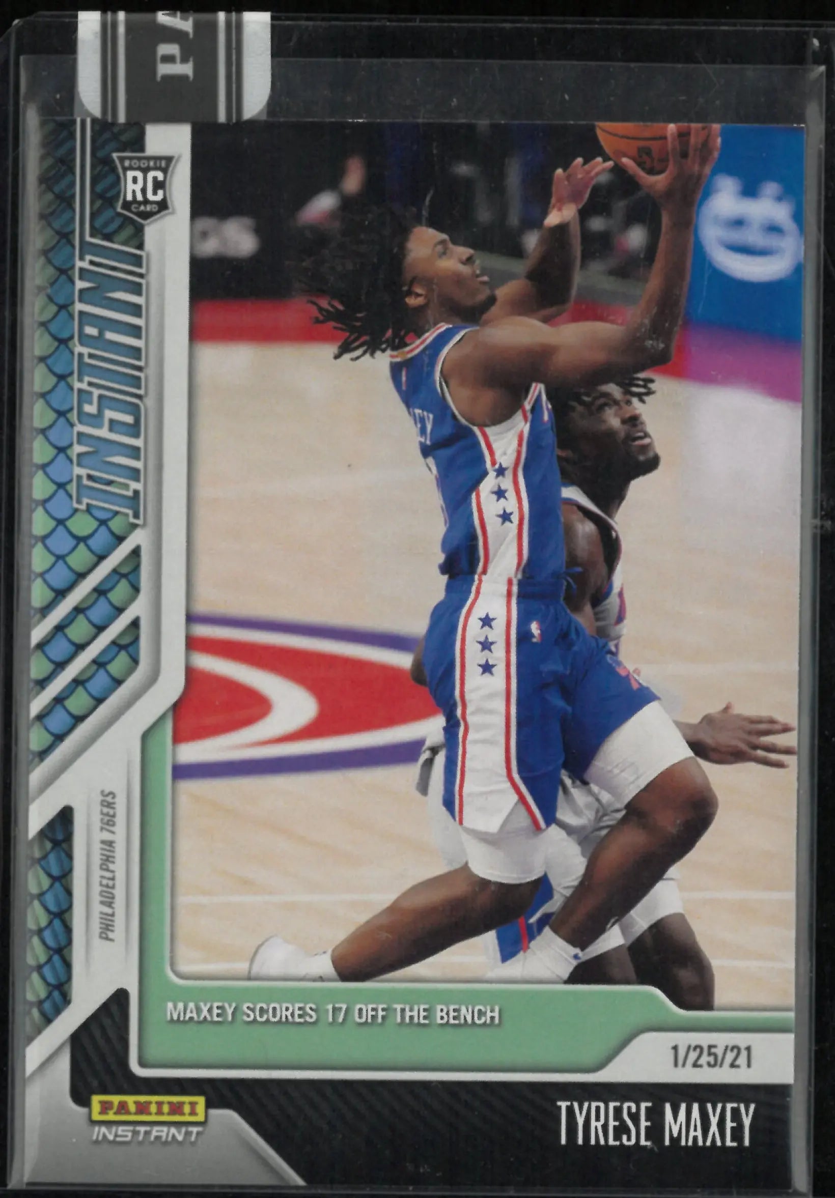 2020-21 Panini Instant Tyrese Maxey Rookie RC 8/8 
