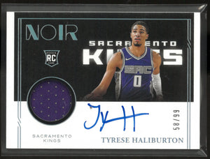 2020-21 Panini Noir Tyrese Haliburton Rookie Patch Autograph Auto /99 