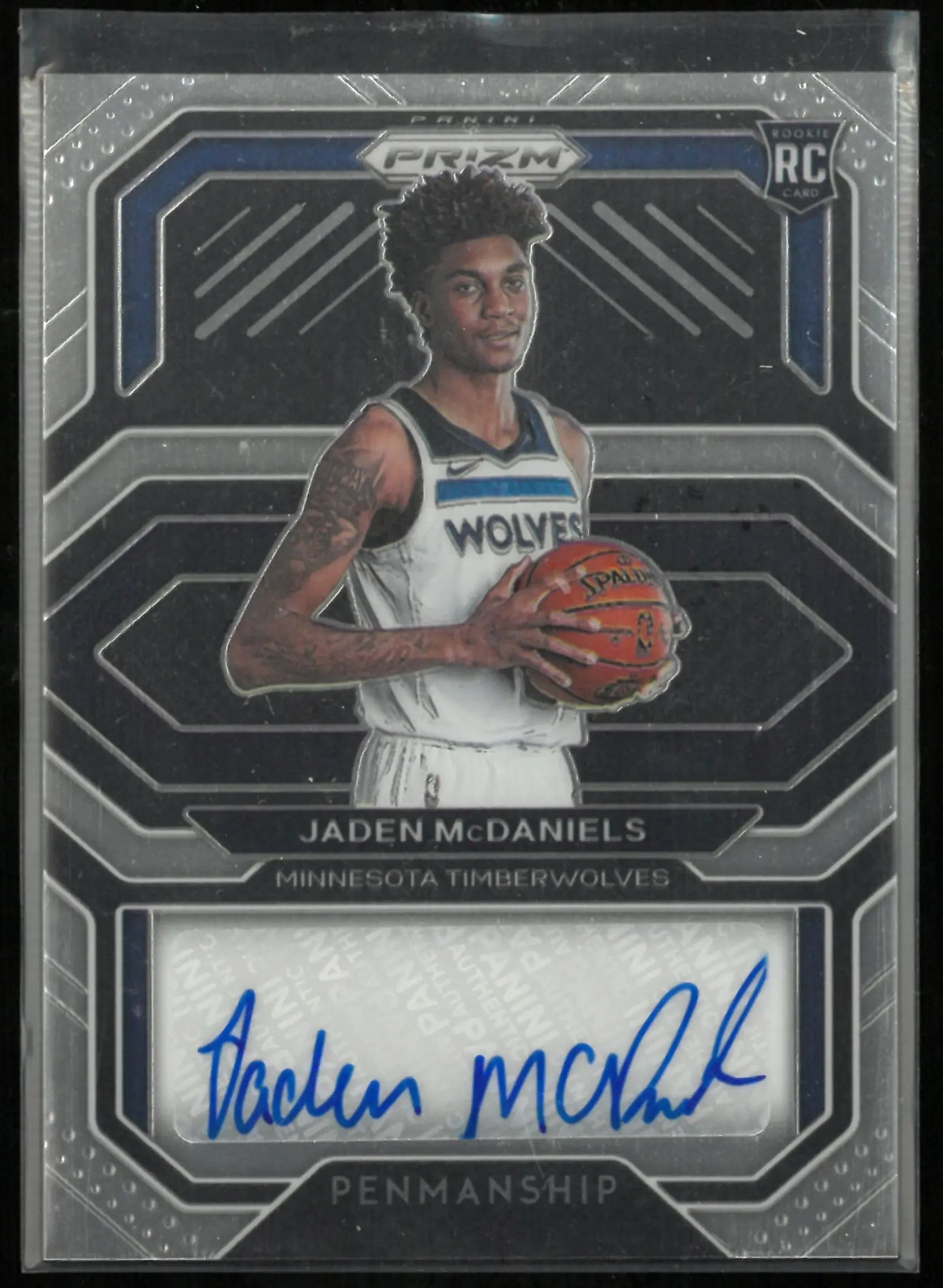 2020-21 Panini Prizm Rookie Autograph Jaden McDaniels Auto RC 