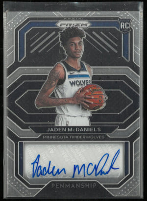 2020-21 Panini Prizm Rookie Autograph Jaden McDaniels Auto RC 