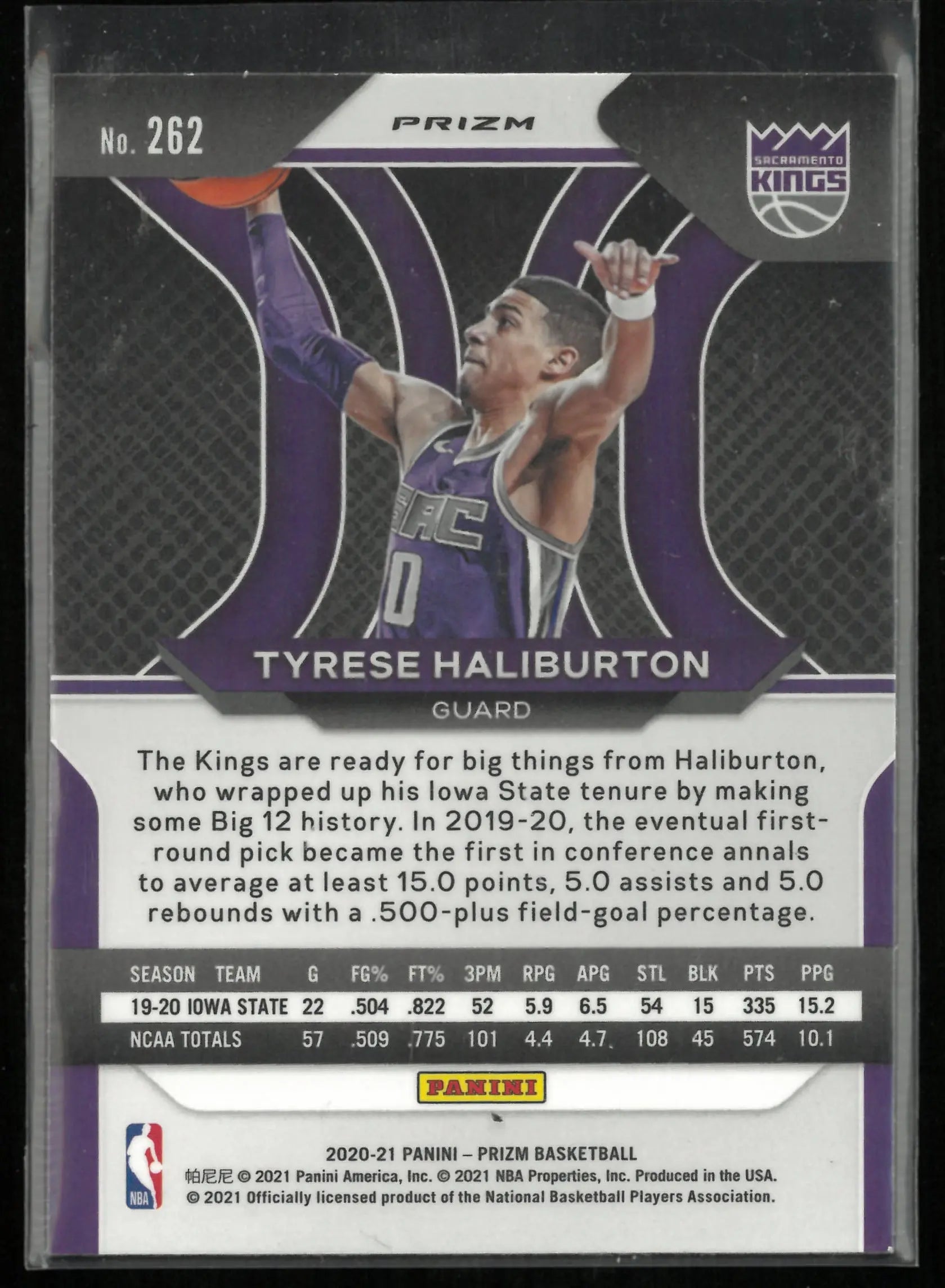 2020-21 Panini Prizm Rookie Tyrese Haliburton 