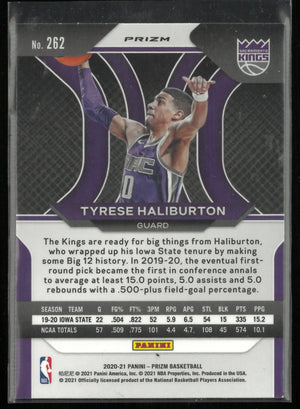 2020-21 Panini Prizm Rookie Tyrese Haliburton 