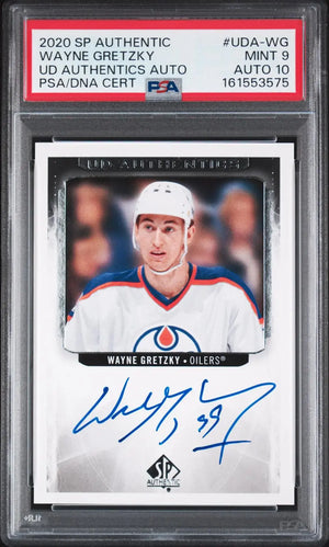 2020-21 SP Authentic Hockey UD Authentics Autograph Wayne Gretzky Auto PSA 9 