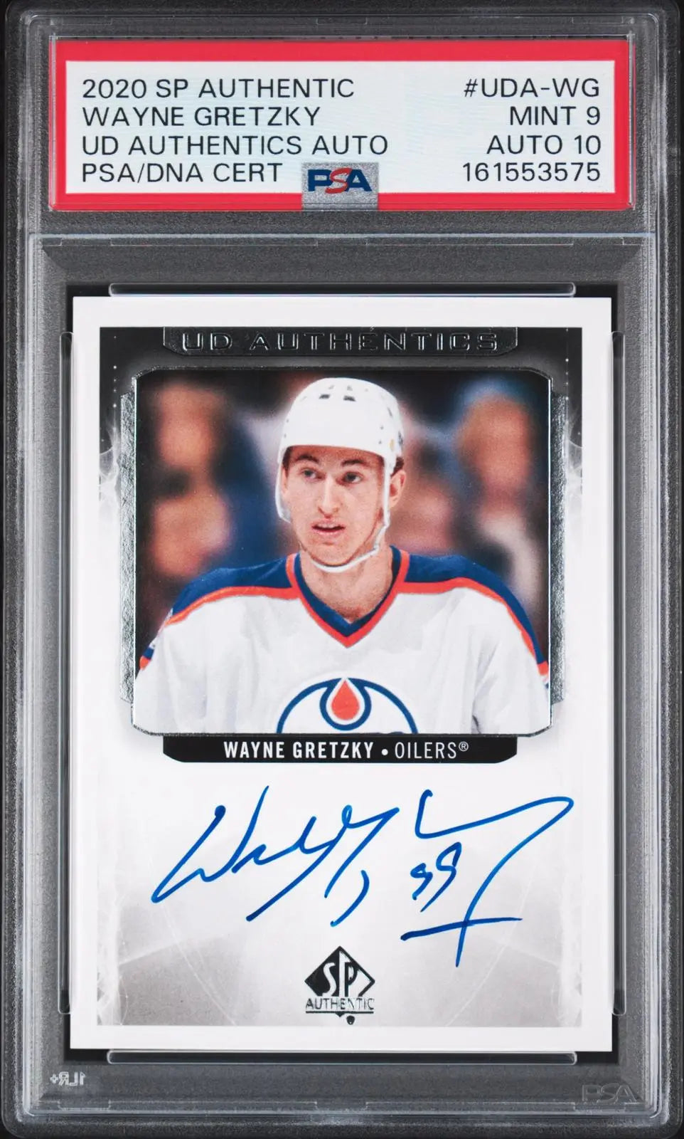 2020-21 SP Authentic Hockey UD Authentics Autograph Wayne Gretzky Auto PSA 9 