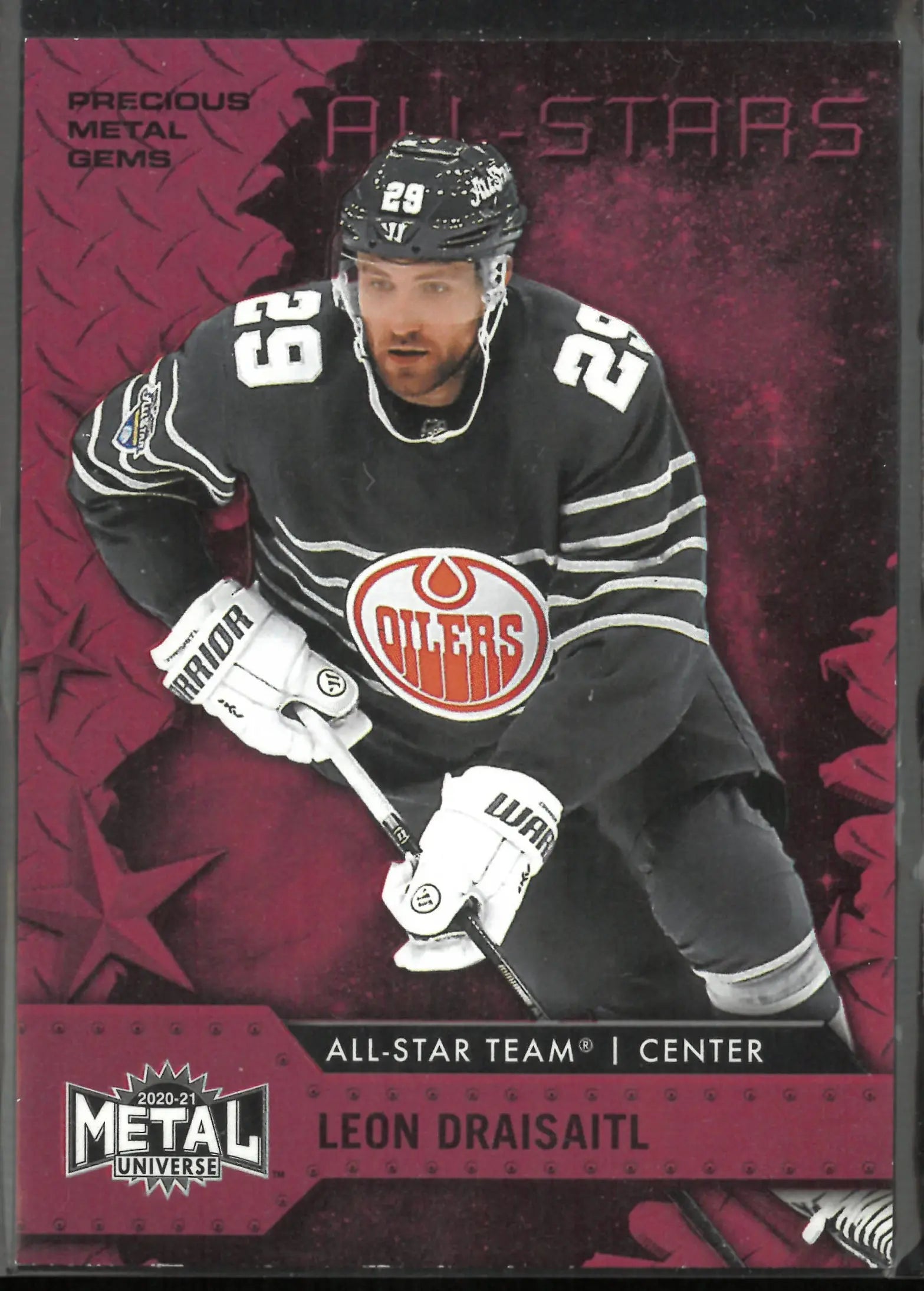 2020-21 Skybox Metal Universe Hockey PMG All-Stars Leon Draisaitl /100 