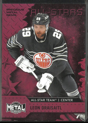2020-21 Skybox Metal Universe Hockey PMG All-Stars Leon Draisaitl /100 