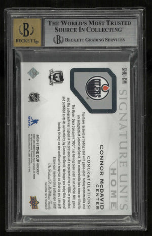2020-21 Upper Deck Autograph Patch Connor McDavid /35 BGS 10 Auto 10 