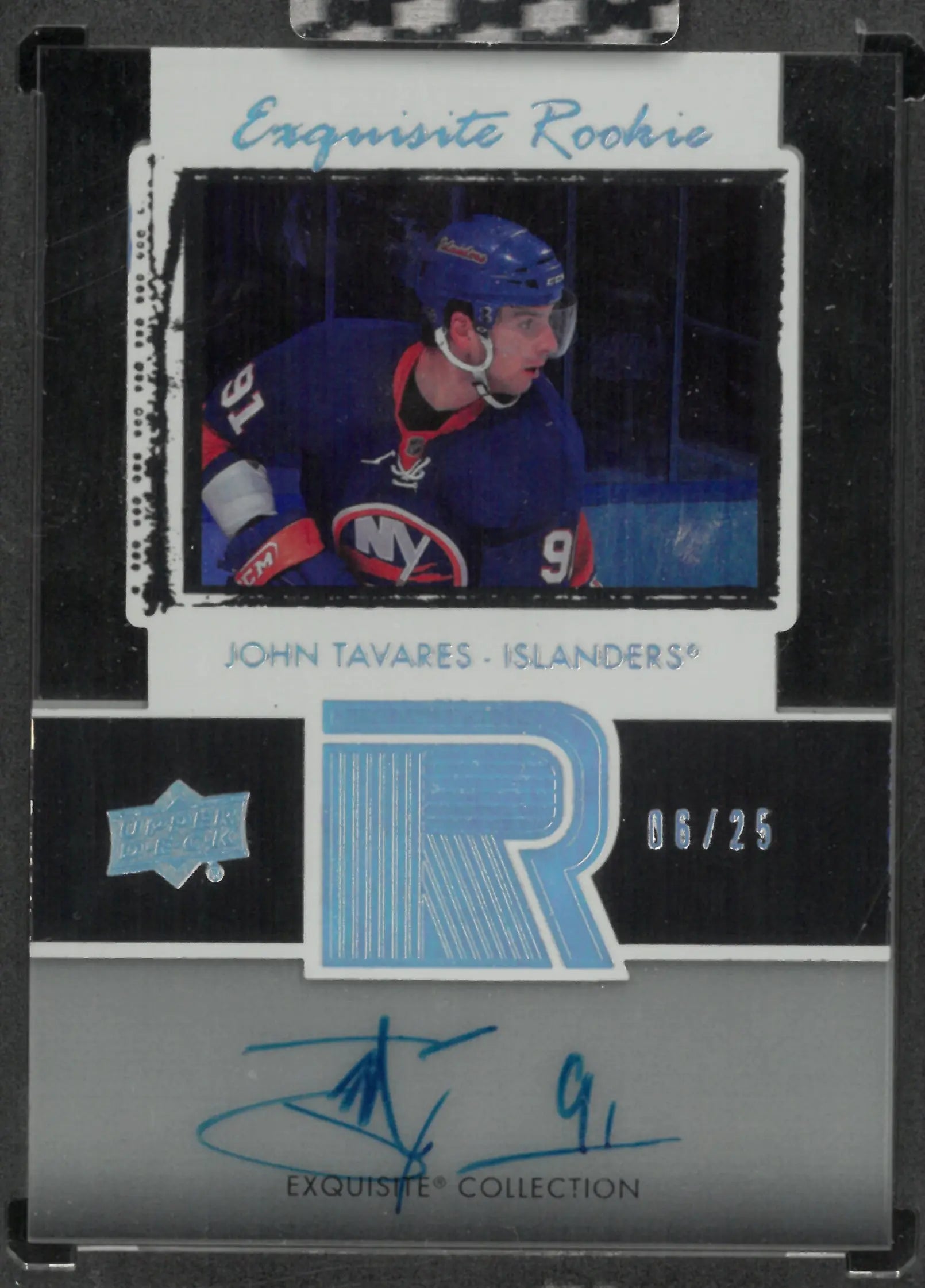 2020-21 Upper Deck Clear Cut Exquisite Rookie Autograph John Tavares Auto RC /25 