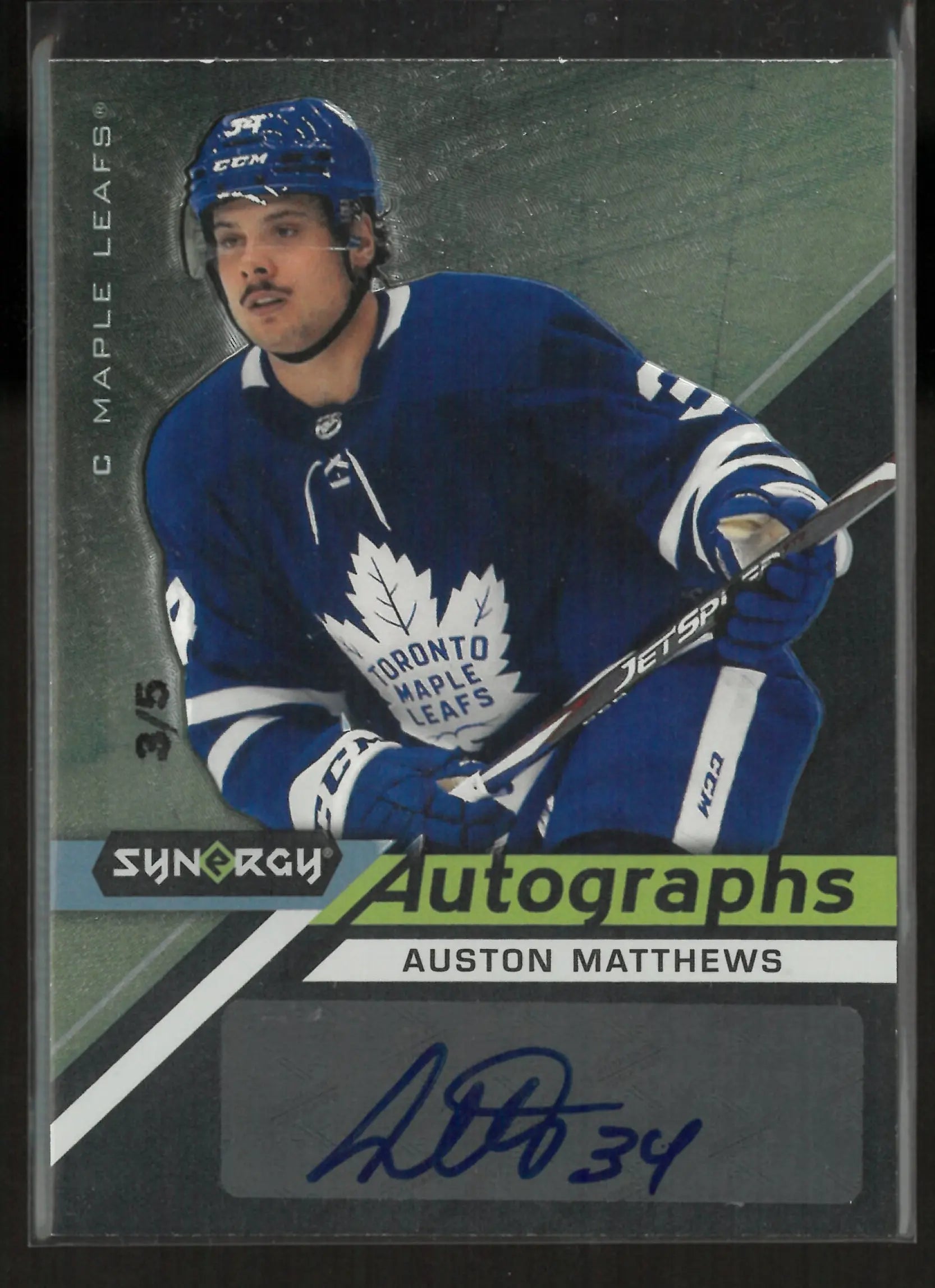 2020-21 Upper Deck Synergy Auston Matthews Autograph Auto /5 