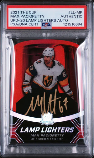 2020-21 Upper Deck The Cup Lamp Lighters Autograph Max Pacioretty Auto PSA Auth 