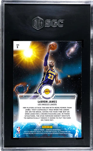 2020 Donruss Zero Gravity Press Proof LeBron James #2 SGC 10 