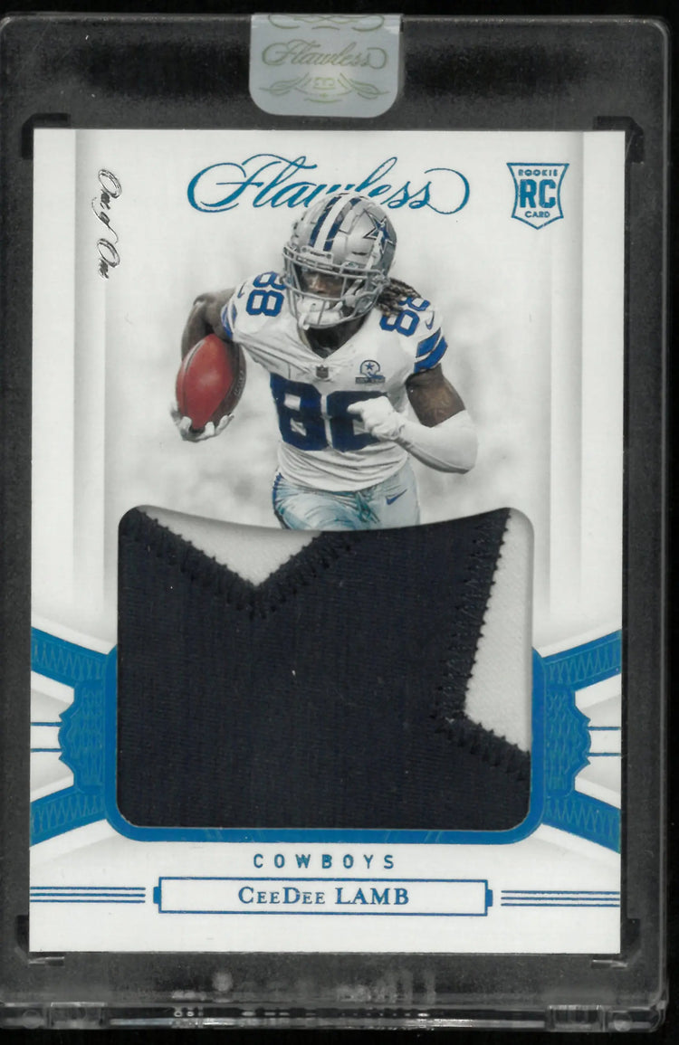 2020 Flawless Football CeeDee Lamb RC Rookie Star Patch 1/1 