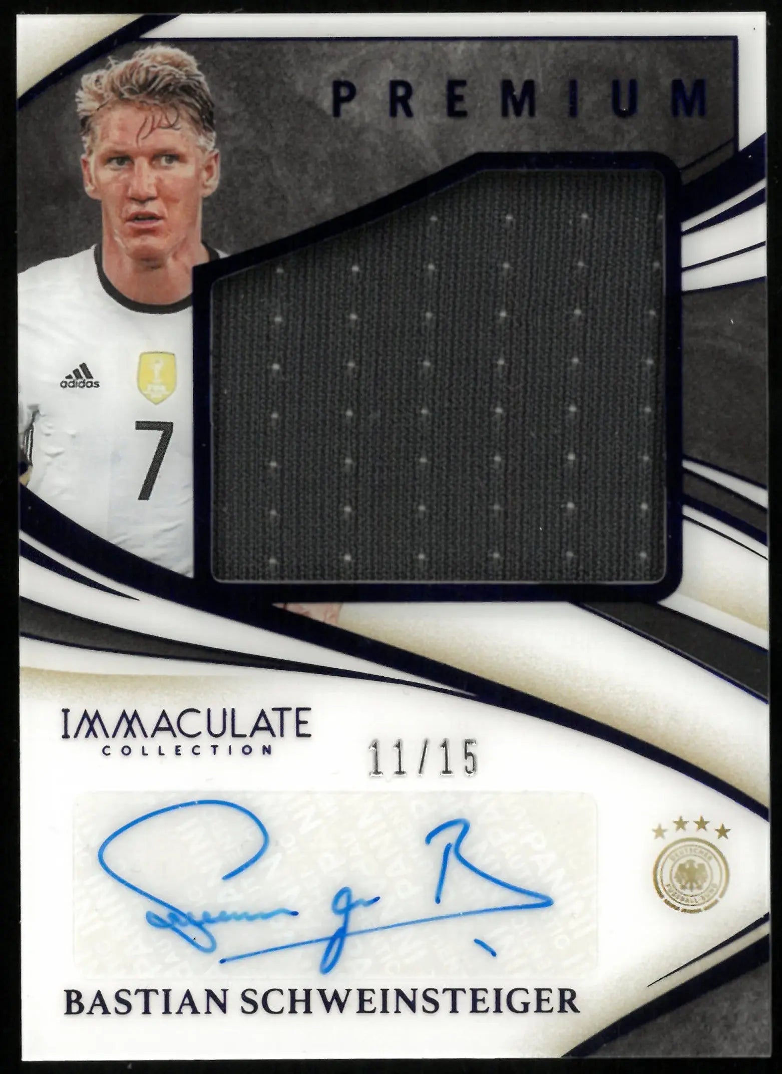 2020 Immaculate Soccer Bastian Schweinsteiger Premium Patch Auto /15 