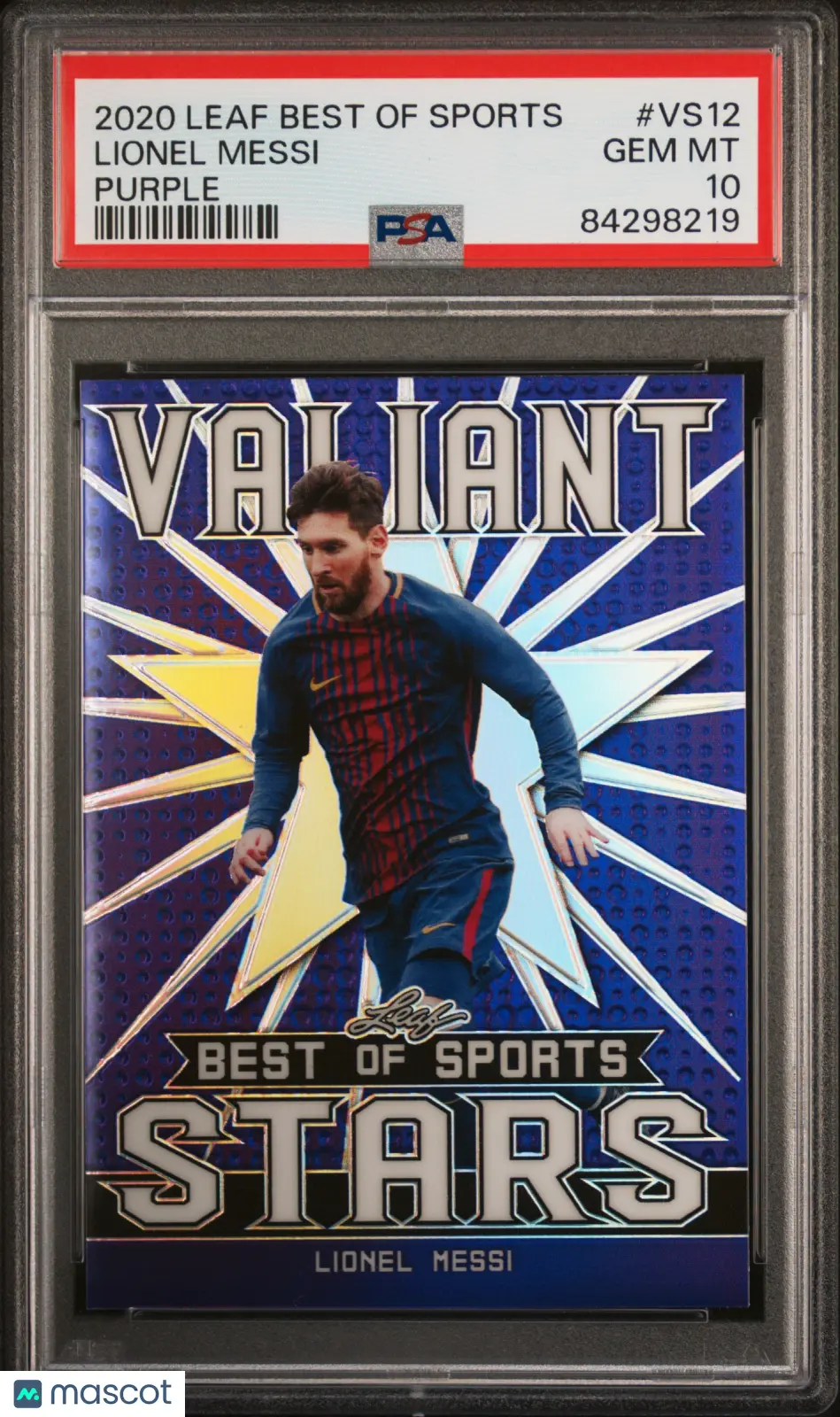 2020 Leaf Best Of Sports Stars Lionel Messi Purple PSA 10 /20 