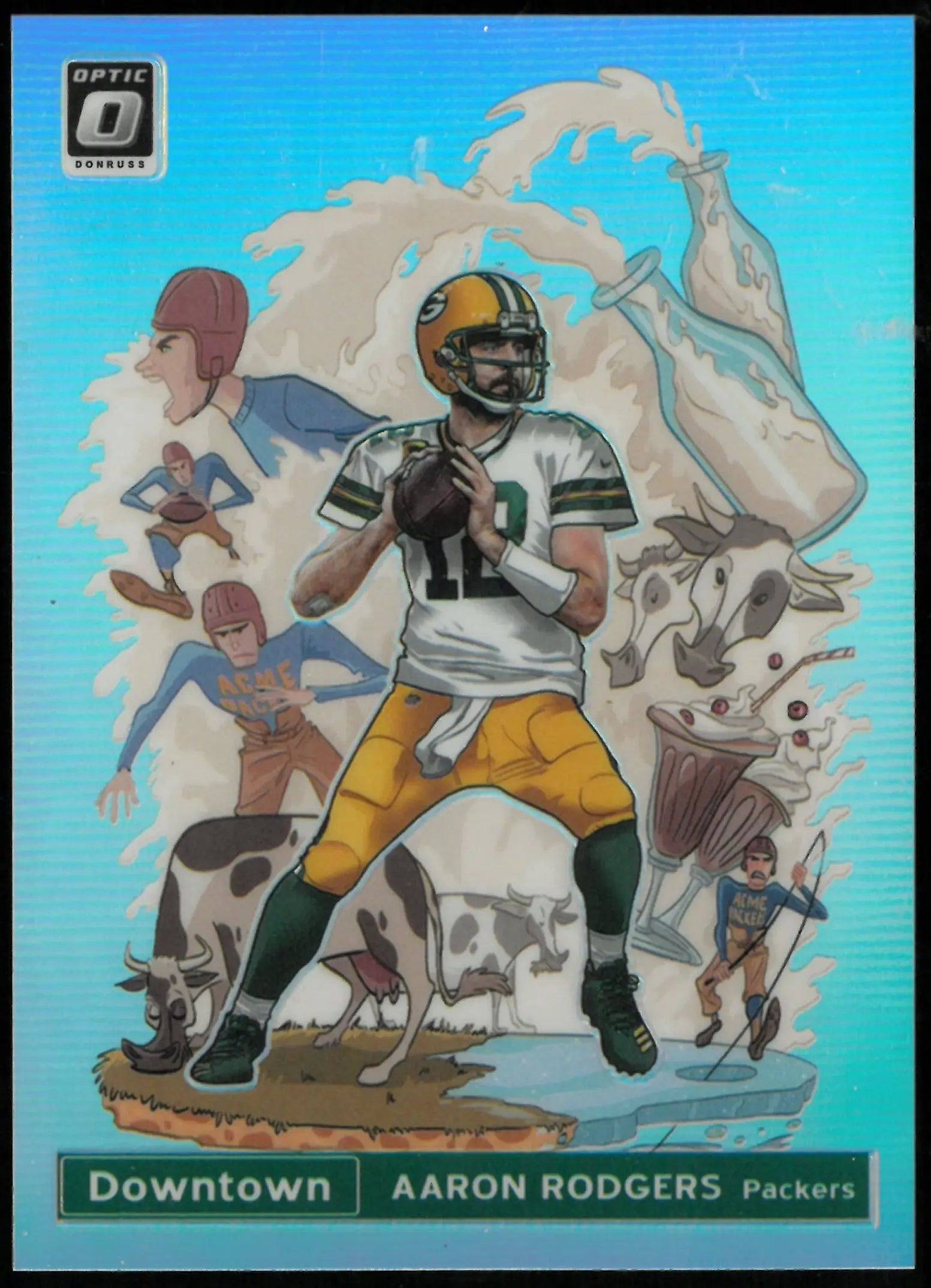 2020 Panini Donruss Optic Football Downtown! Aaron Rodgers 