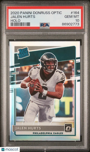 2020 Panini Donruss Optic Jalen Hurts #164 Holo PSA 10 