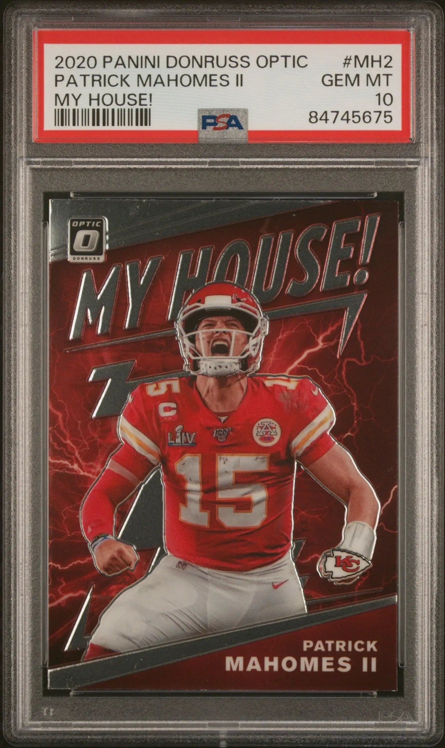 2020 Panini Donruss Optic My House! Patrick Mahomes II #MH2 PSA 10 