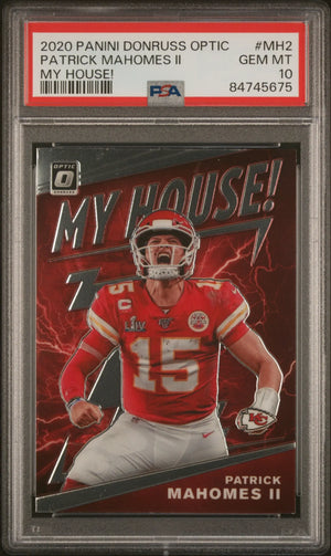 2020 Panini Donruss Optic My House! Patrick Mahomes II #MH2 PSA 10 