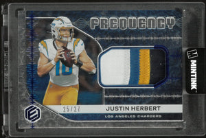 2020 Panini Elements Frequency Justin Herbert Patch /27 