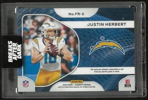 2020 Panini Elements Frequency Justin Herbert Patch /27 