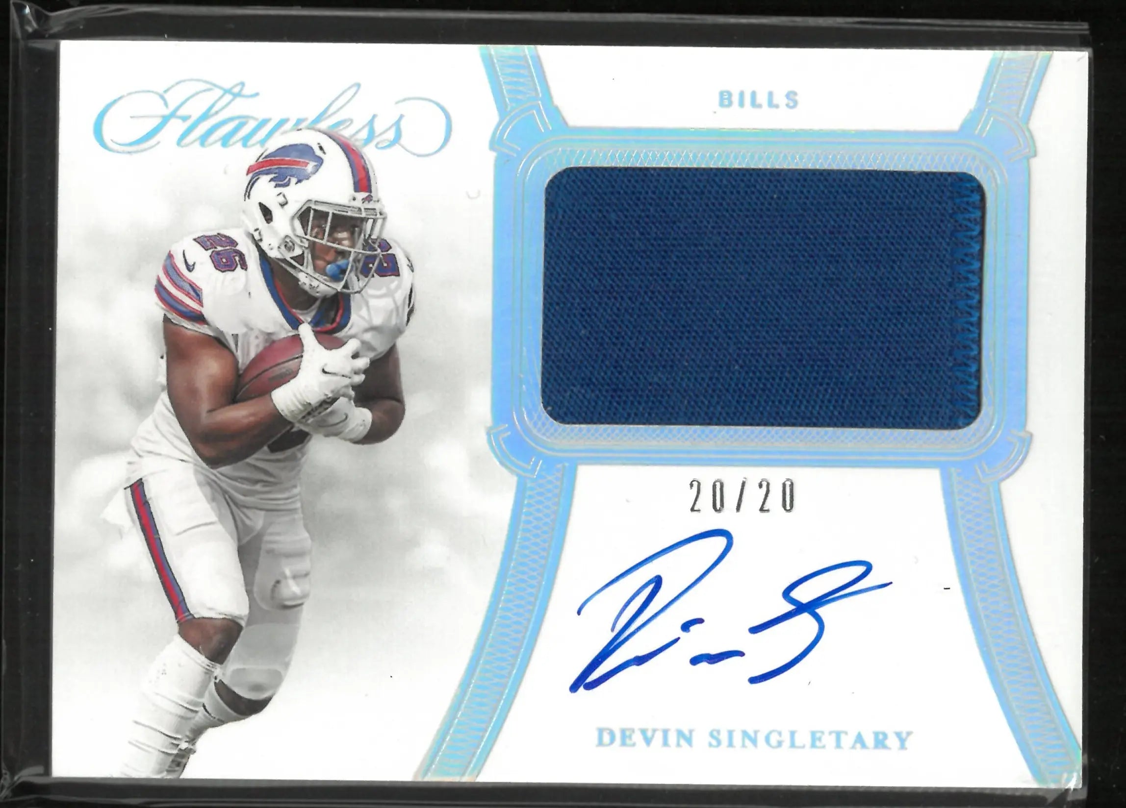 2020 Panini Flawless Autograph Patch Devin Singletary Auto /20 