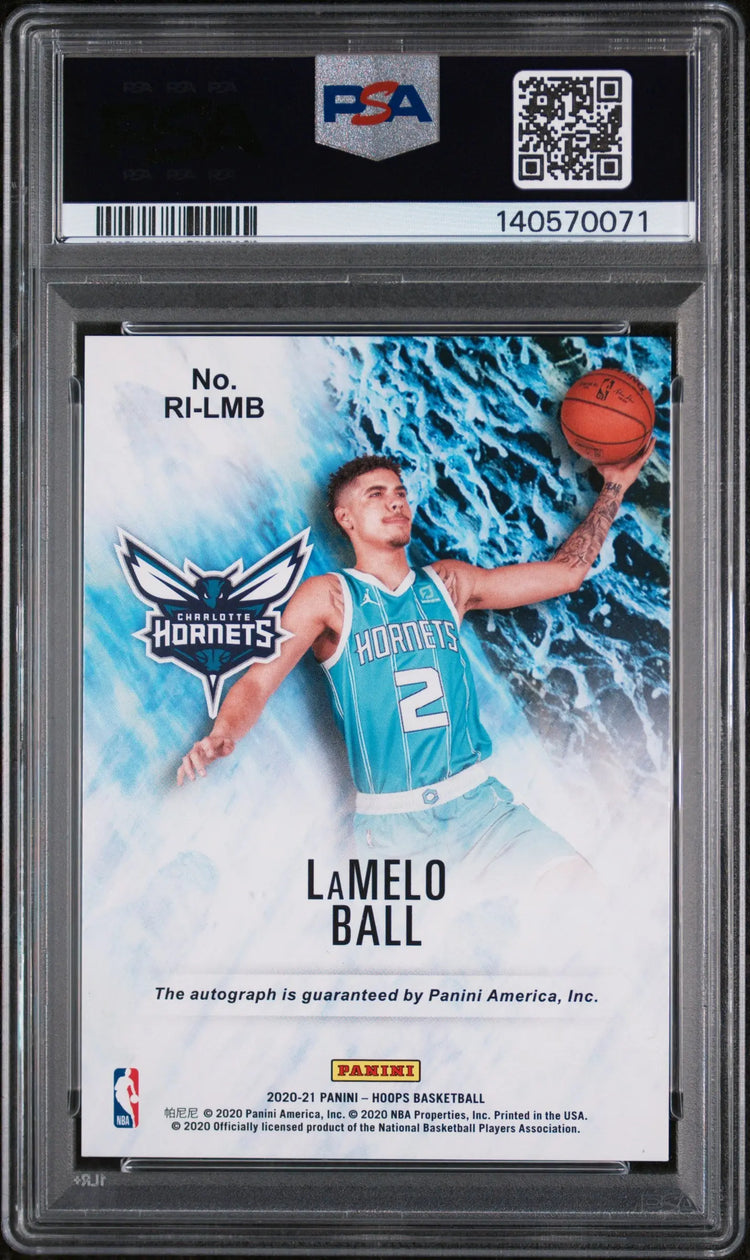 2020 Panini Hoops Rookie Ink Autograph Lamelo Ball Auto RC PSA 10 