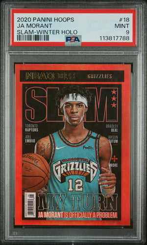 2020 Panini Hoops Slam Ja Morant Slam-Winter Holo PSA 9 