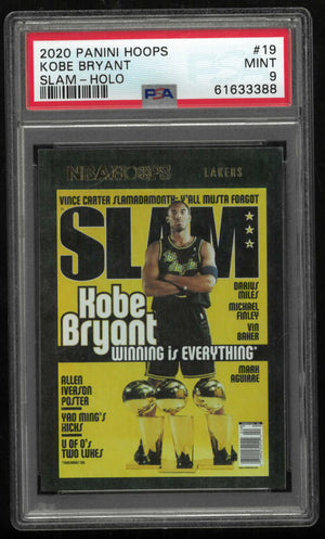 2020 Panini Hoops Slam Kobe Bryant Slam-Holo PSA 9 
