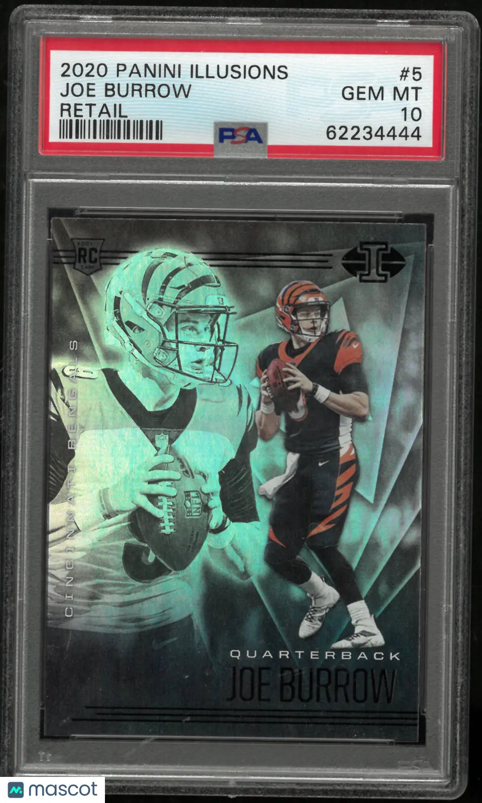 2020 Panini Illusions Joe Burrow Rookie RC Retail PSA 10 
