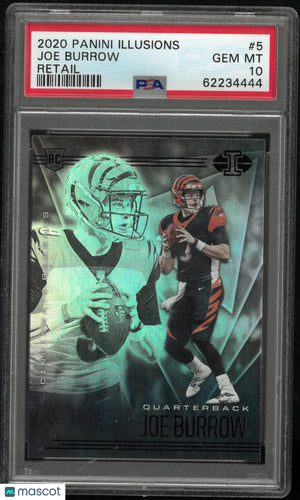 2020 Panini Illusions Joe Burrow Rookie RC Retail PSA 10 
