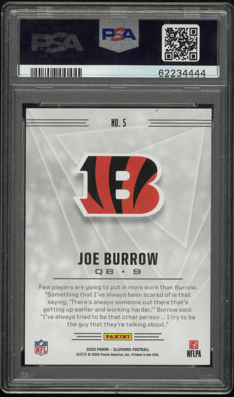 2020 Panini Illusions Joe Burrow Rookie RC Retail PSA 10 