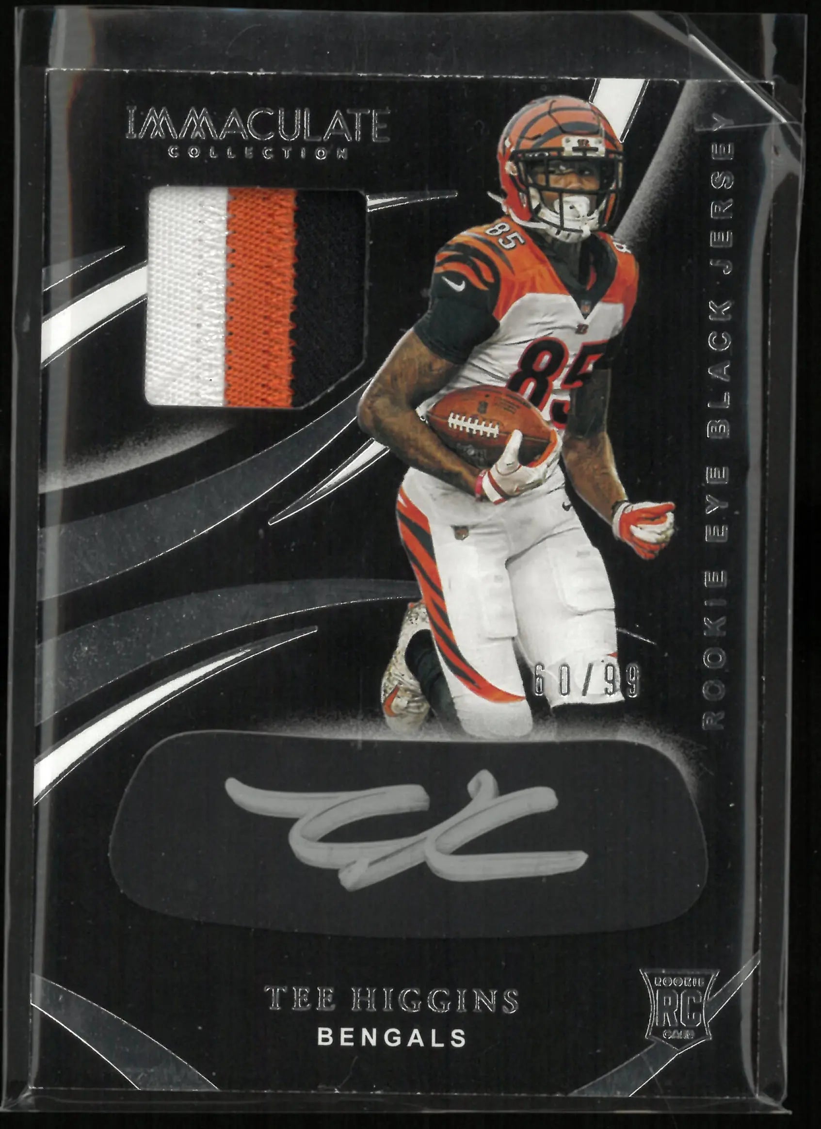 2020 Panini Immaculate Rookie Patch Autograph Tee Higgins Auto /99 RC 