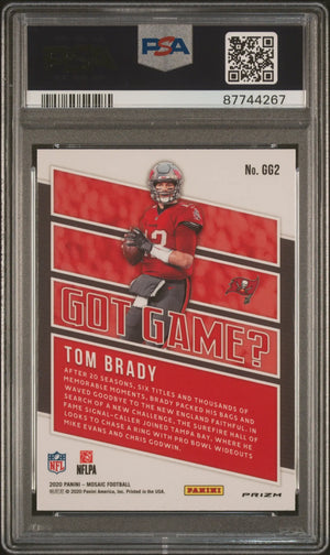 2020 Panini Mosaic Got Game? Tom Brady Green PSA 10 