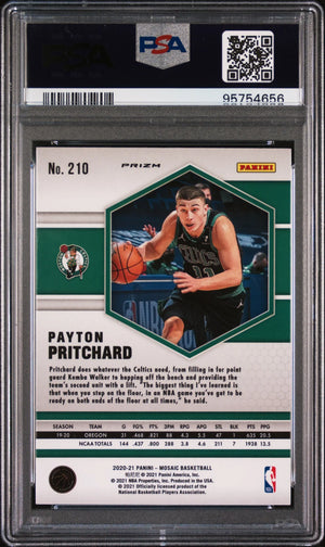 2020 Panini Mosaic Payton Pritchard #210 Green PSA 10 