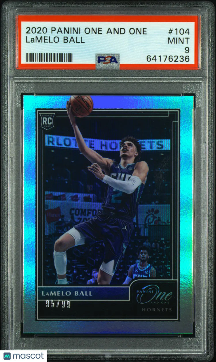 2020 Panini One And One Rookie Lamelo Ball #104 /99 PSA 9 