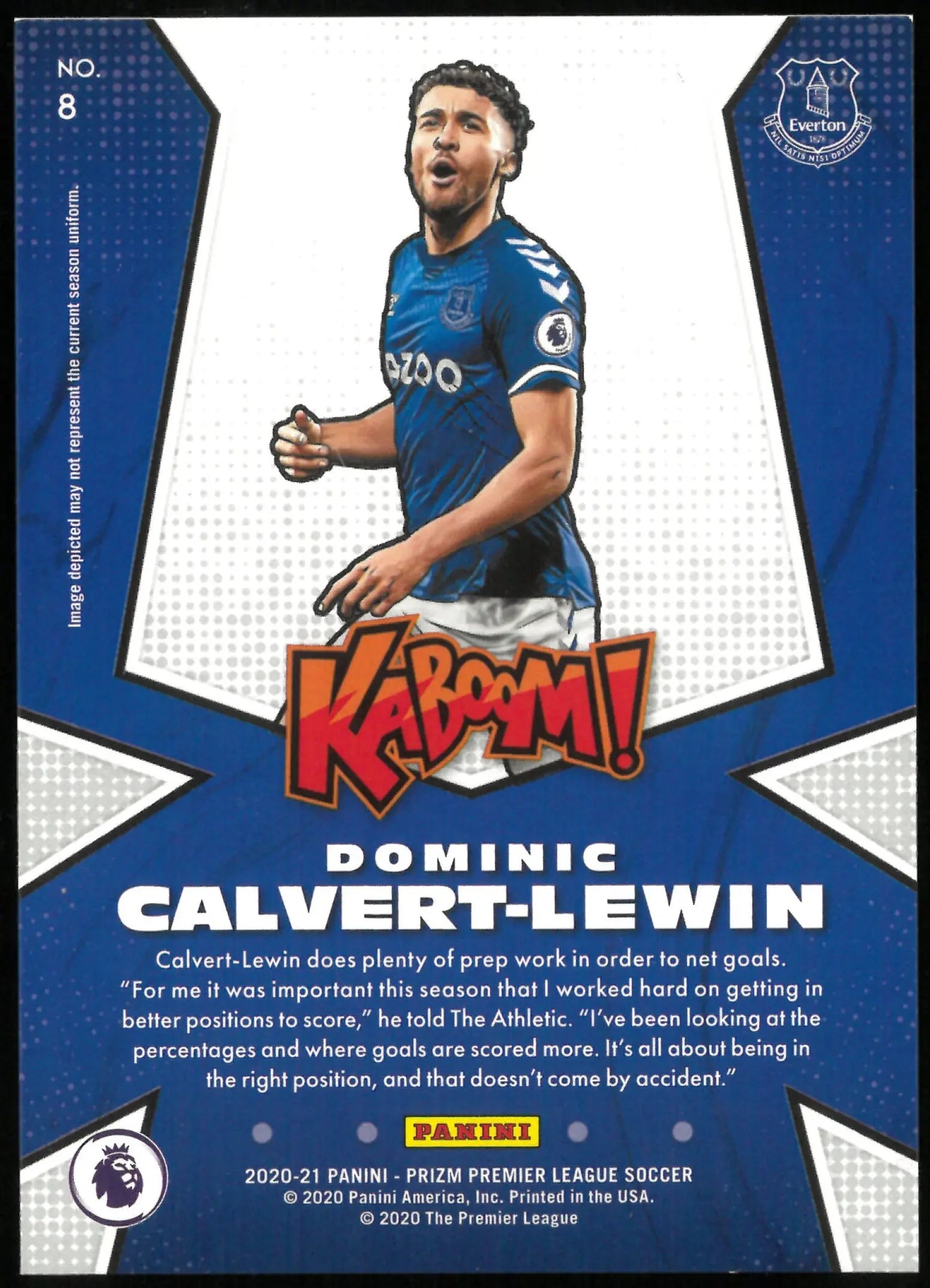 2020 Panini Premier League Kaboom! Dominic Calvert-Lewin 